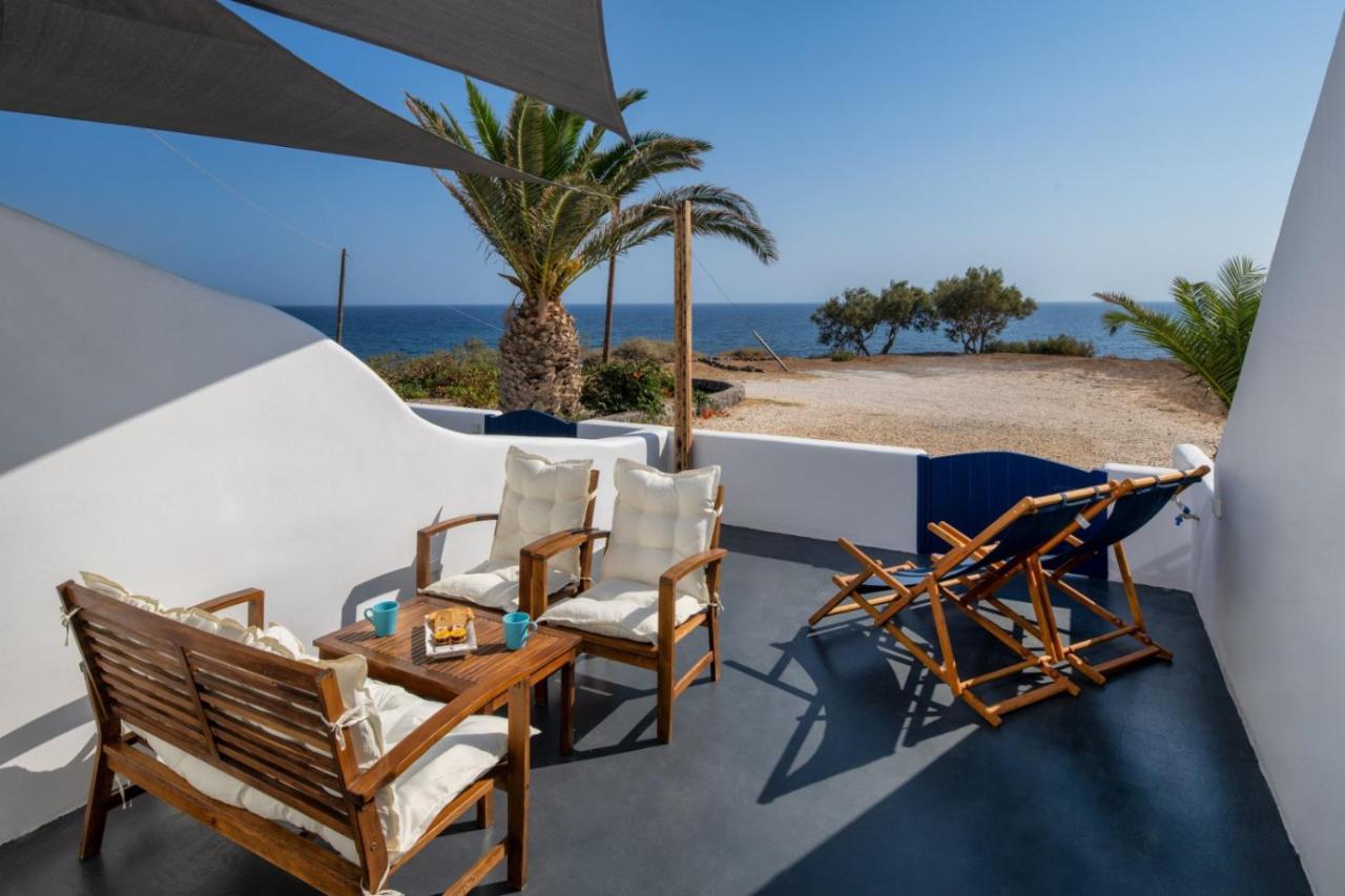 Peaceful Seafront Retreat In Santorini -Sonus Mare Beach Houses Βούρβουλος Εξωτερικό φωτογραφία